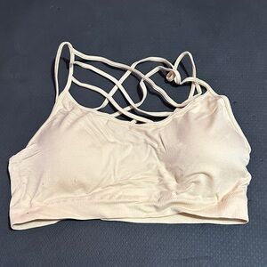 Zenana Strappy Bralette - Light Nude L/XL